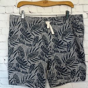Goodfellow & Co | Mens Blue Leaf Summer Vacation Shorts | Large